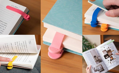 📖3Pcs Automatic Bookmark,Silicone Smart Book Marks-🎁Gifts for Book Lovers