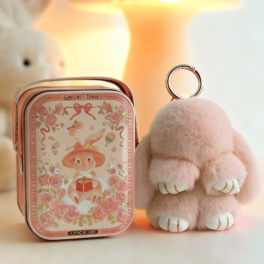 🎁Last Day Sale 49% OFF🐰 Handmade Soft Bunny PomPom Charms