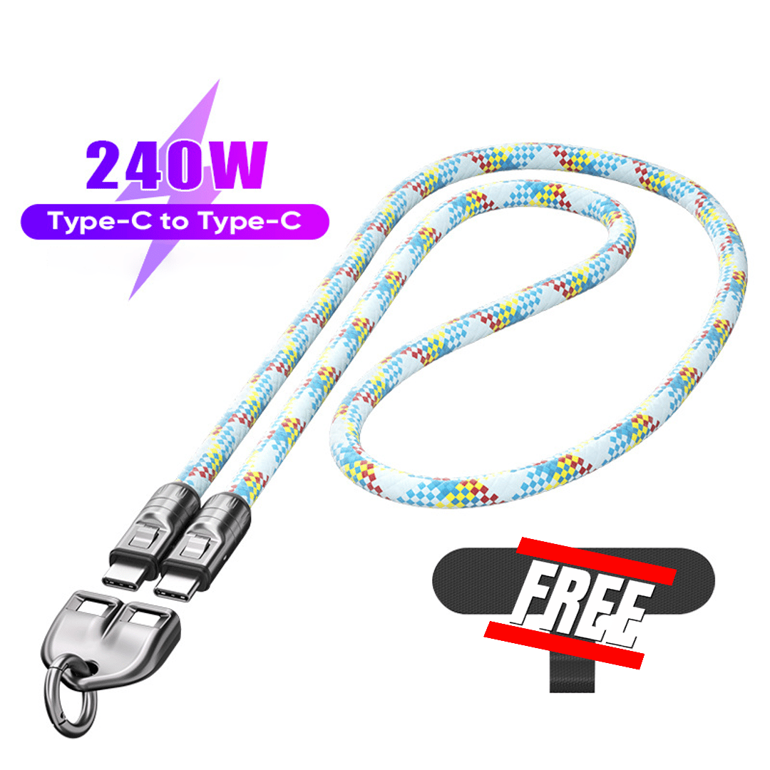 🔥Last Day  49% OFF🔥C to C 240W Charging Cable with Wearable Bracelet Design