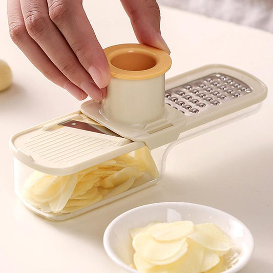 🔥Last Day 49% OFF - 👍Multifunctional Garlic Grinder & Mandoline Slicer