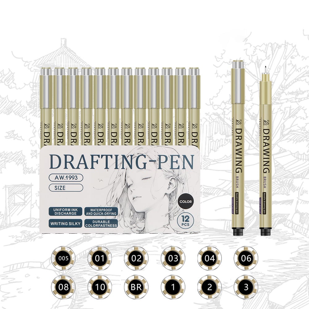 🌈12 Fineliner Pens & Free Shipping