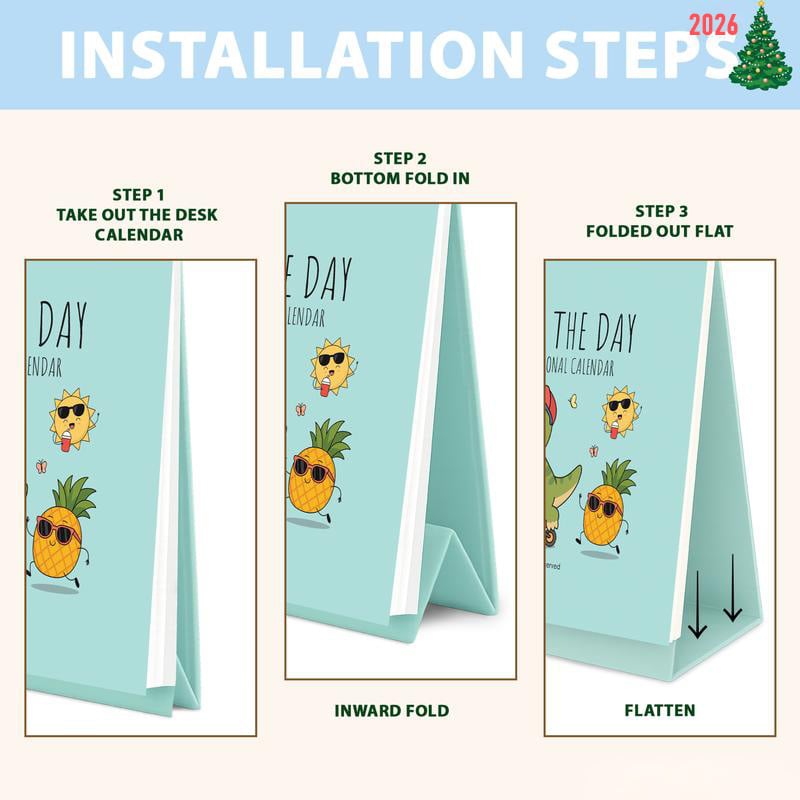 🔥Last Day 49% OFF✨2026 Punny Motivational Desk Calendar📅