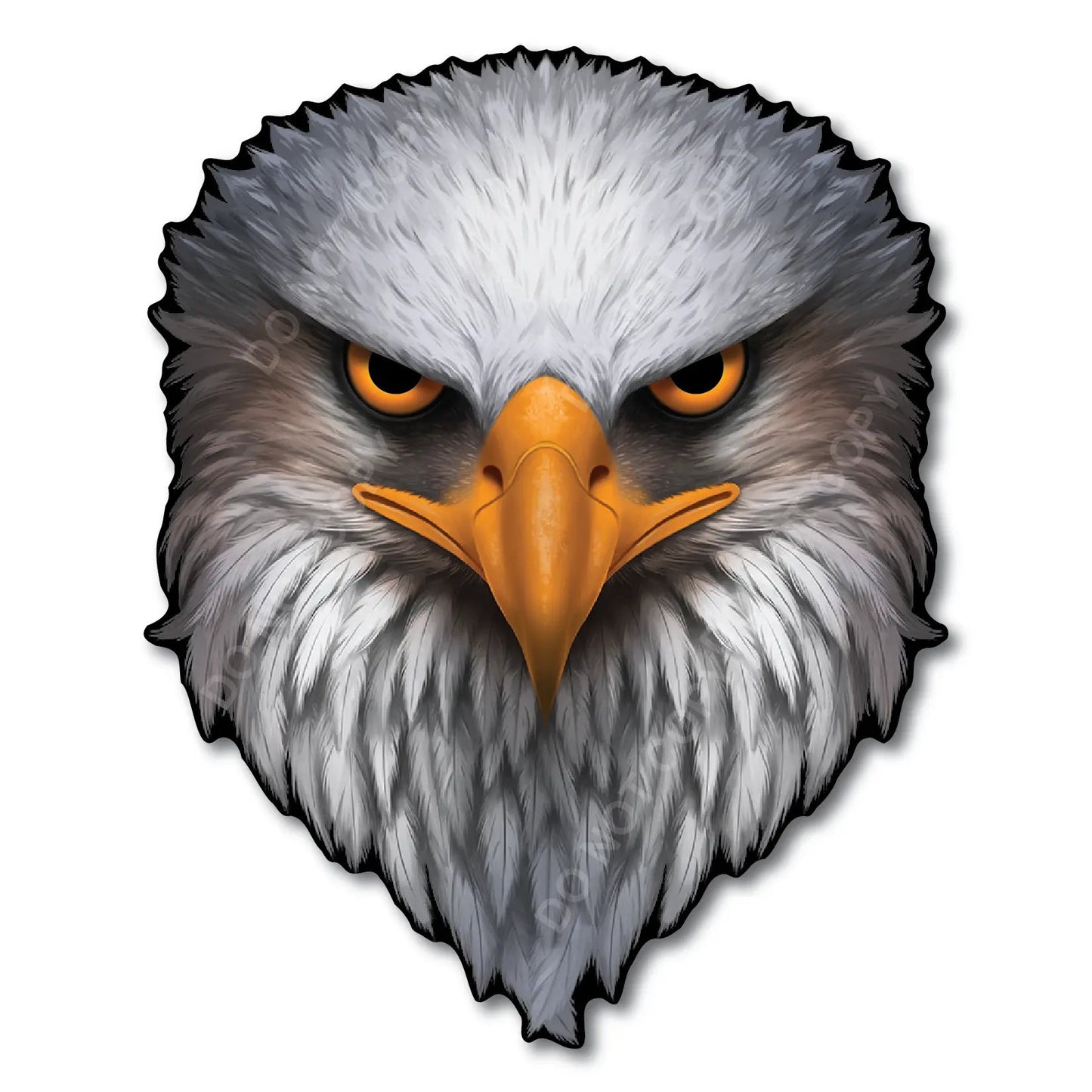 Reflective Eyes Eagle Decal – Patriotic USA Flag Vinyl Sticker for Cars & Trucks