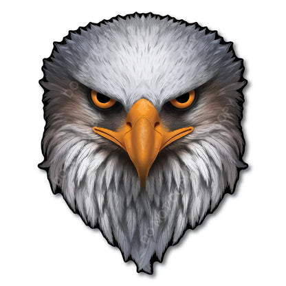 Reflective Eyes Eagle Decal – Patriotic USA Flag Vinyl Sticker for Cars & Trucks