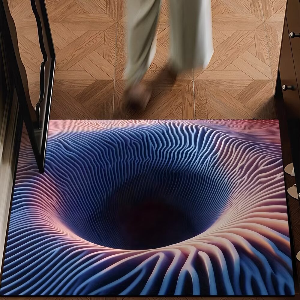 🔥Last Day 49% OFF👍Visual Illusion Endless Abyss Pattern HD Printed Non-Slip Doormat
