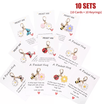 ✨Crafted by Hand-20 Sets Hug Favors(🦋Butterfly, Ladybird, Flower, Bee)