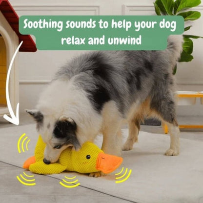 Quacking Crinkle Duck Comfort Calming Toy for Dog Separation Anxiety Proper Relief