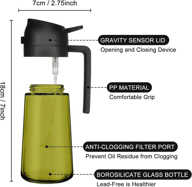 🔥Last Day 49% OFF-2 in 1 oil sprayer bottle