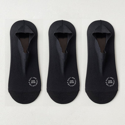 🔥 6-Pair Invisible Grip Socks Pack 🧦 – Breathable Low-Cut Anti-Slip Sweat-Absorbing Design