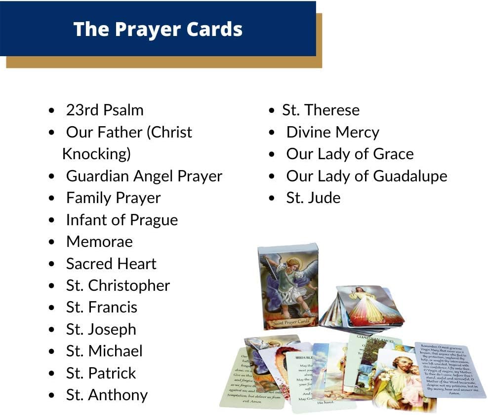 ✝️ Catholic Holy Card Holder – Pocket Prayer Card Organizer with Snap Closure