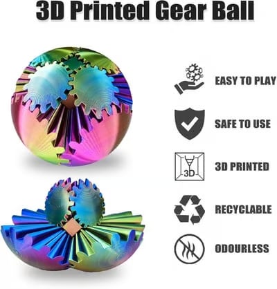 🔥LAST DAY - BUY 1 GET 1 FREE JUST £4.99 EACH🔥GearSphere - The Steampunk Whirling Wonder Fidget (Gear Ball)