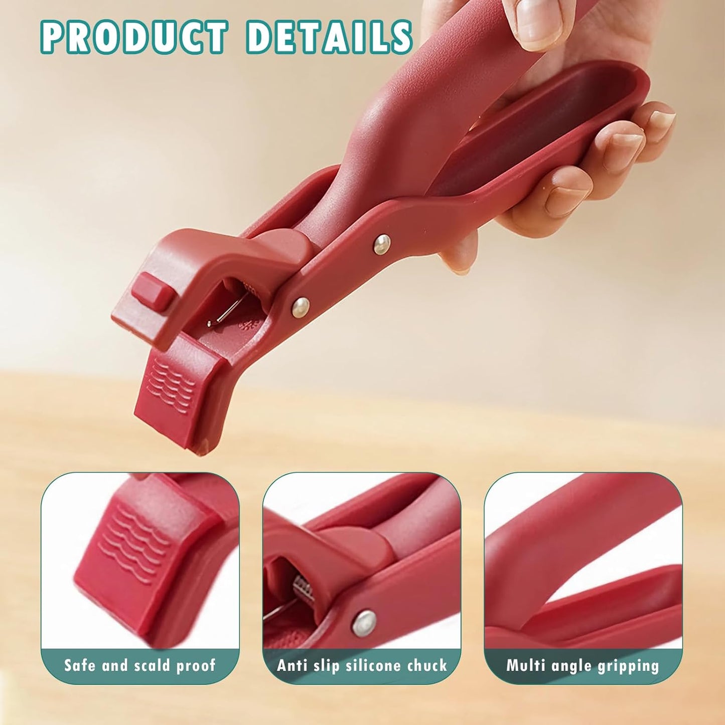 ✨Must-Have Kitchen Essential! Heat-Proof Hot Plate Gripper – Enjoy Worry-Free Cooking!