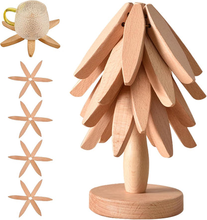 🎁Clearance sale bargains🎅Natural Tree Trivet Set - Table placemats and coasters also serve as everyday table decorations