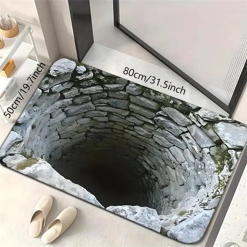 🔥Last Day 49% OFF👍Visual Illusion Endless Abyss Pattern HD Printed Non-Slip Doormat