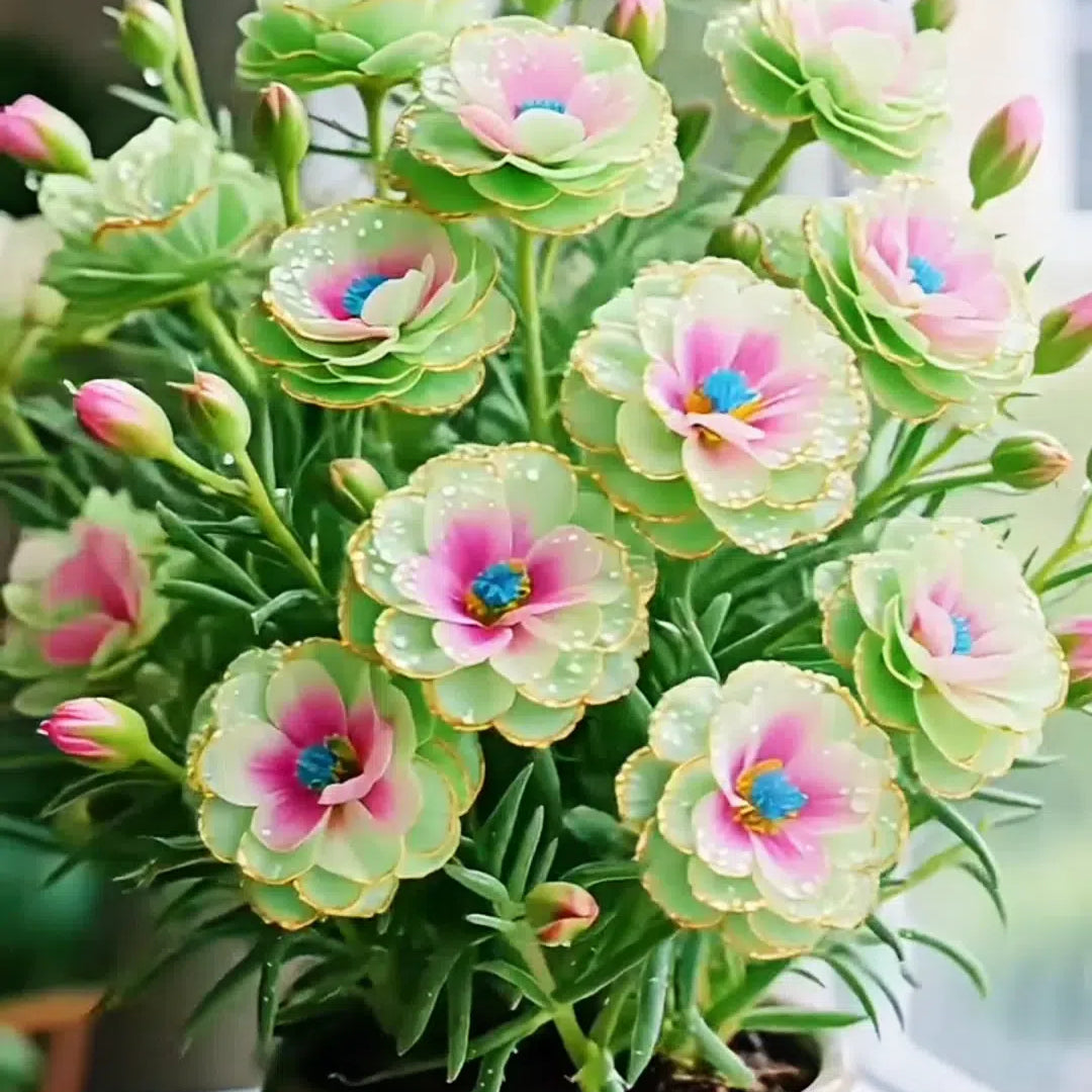 Green Pink Heart