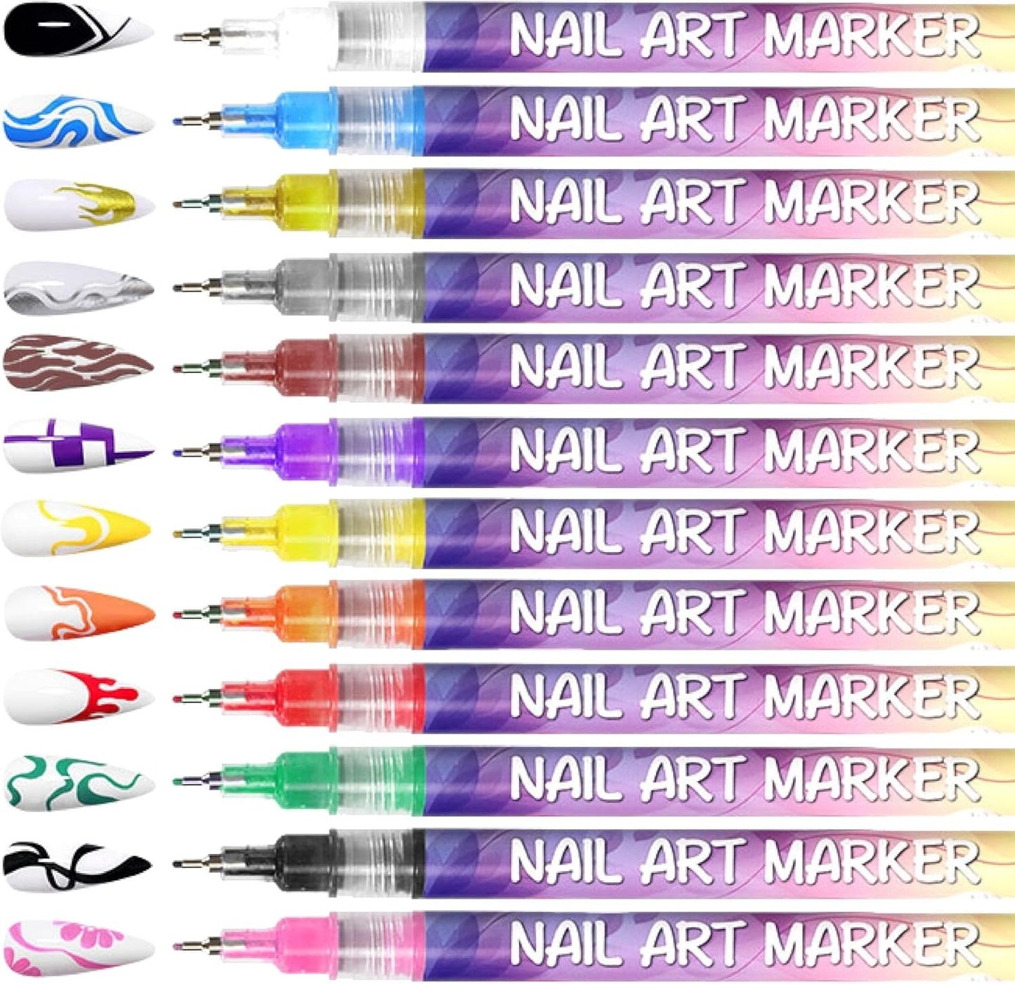 🔥Last Day Discount 49% Off🎨12 Colors Nail Art Pens Set