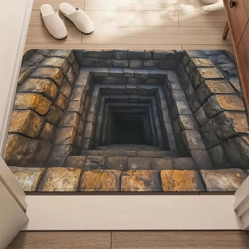 🔥Last Day 49% OFF👍Visual Illusion Endless Abyss Pattern HD Printed Non-Slip Doormat