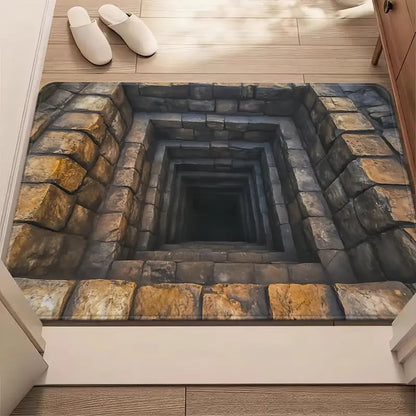 🔥Last Day 49% OFF👍Visual Illusion Endless Abyss Pattern HD Printed Non-Slip Doormat