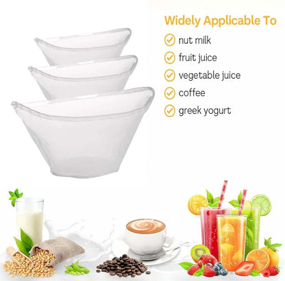 🏆 60K+ SOLD! 🌿✨ Food-Grade Nylon Filter Bag – Smooth Nut Milks, Juices & Easy Straining