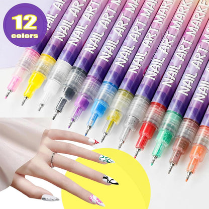 🔥Last Day Discount 49% Off🎨12 Colors Nail Art Pens Set