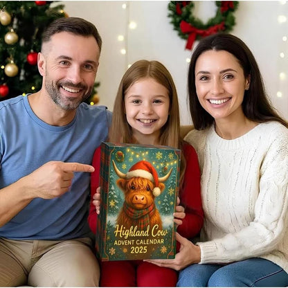 🎅Christmas Limited Release! - 3D Handmade Highland Cow Advent Calendar 2025