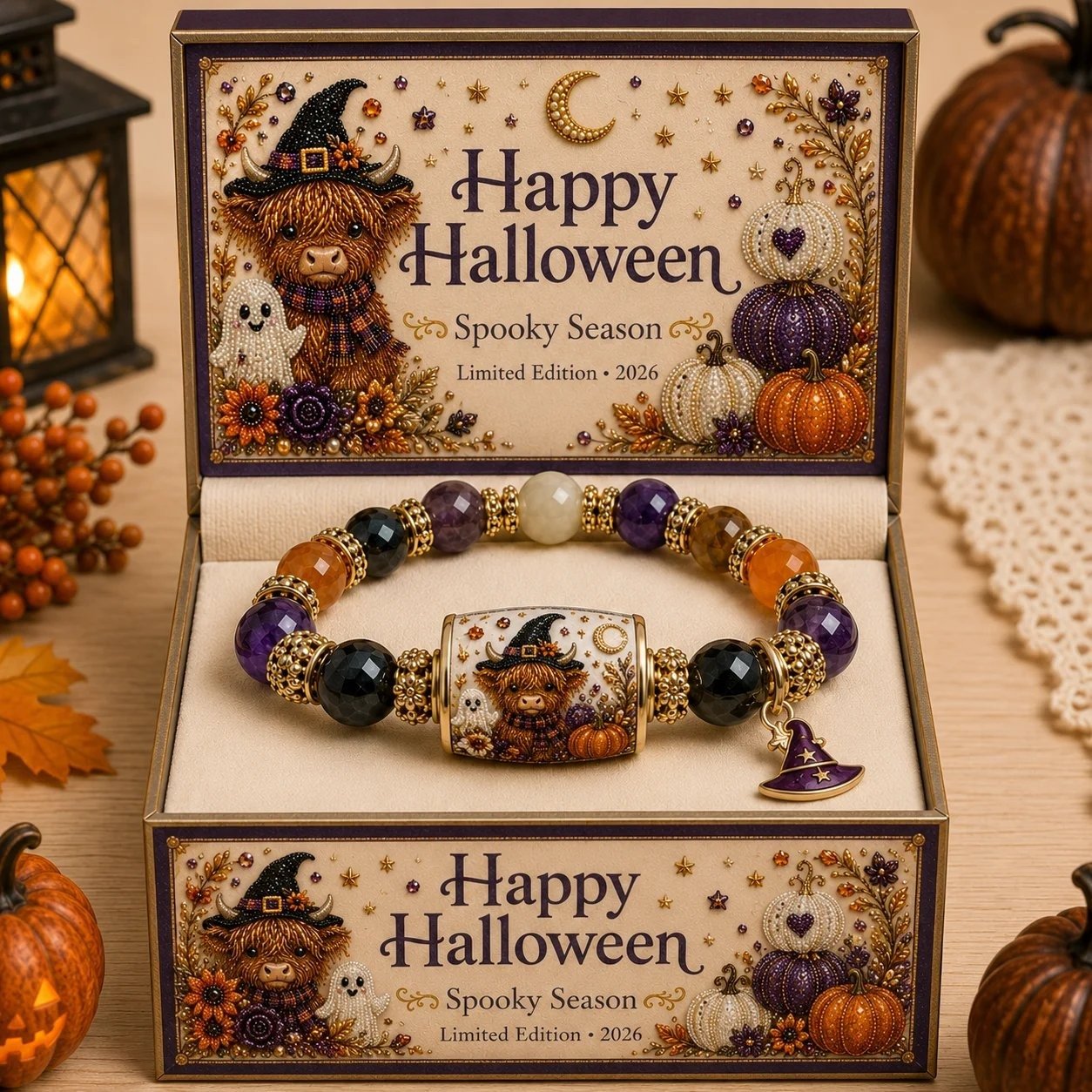 🎃🎃 Limited Edition Halloween Beaded Bracelet Set | Spooky Cute Gift Jewelry🎁