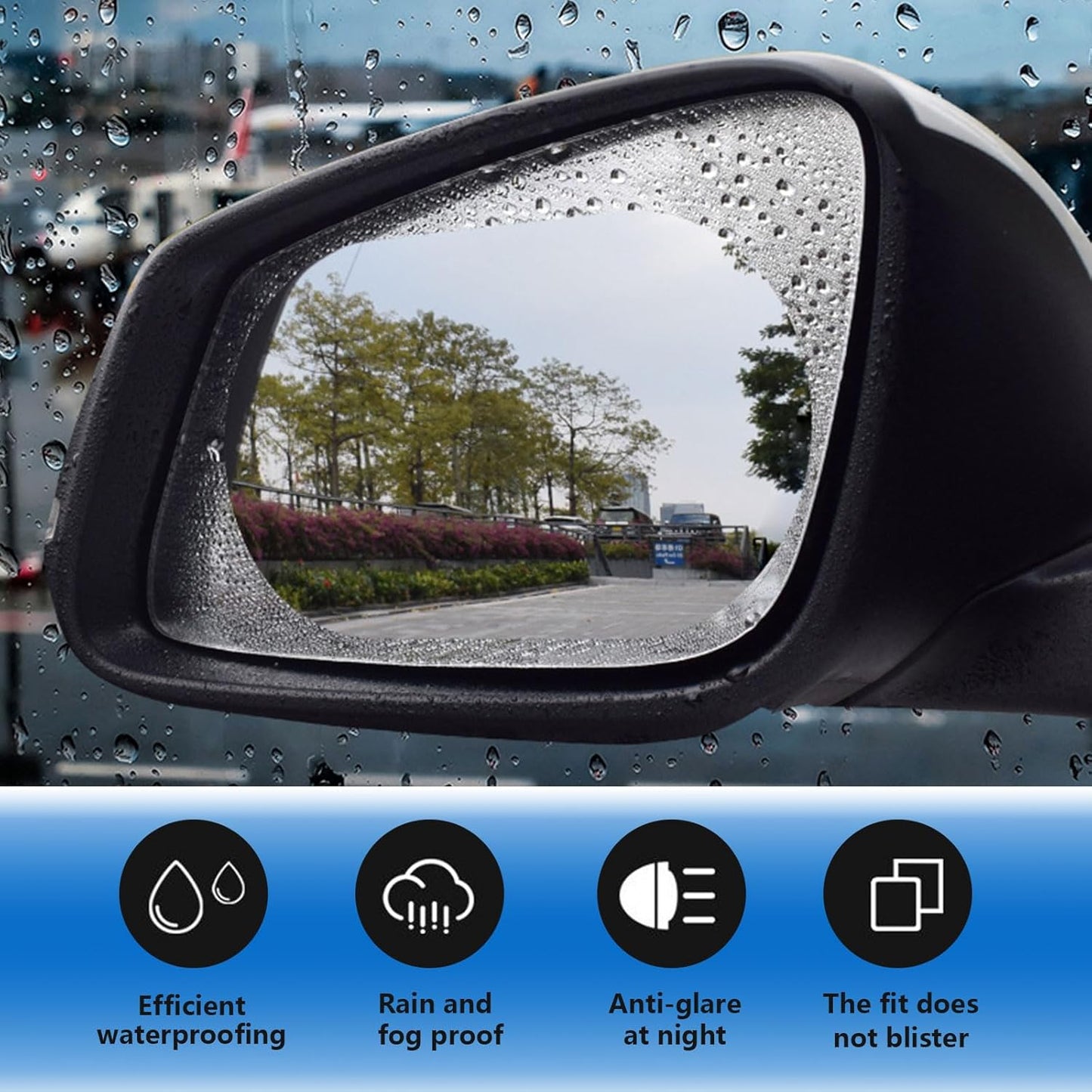 🔥Last Day 49% OFF-4Pcs Car Rearview Mirror Film
