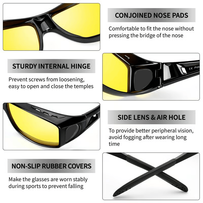 🎄Winter Pre-Sale Save 49% 🔥-✨Night Vision Driving Glasses, Anti-glare Polarized😎