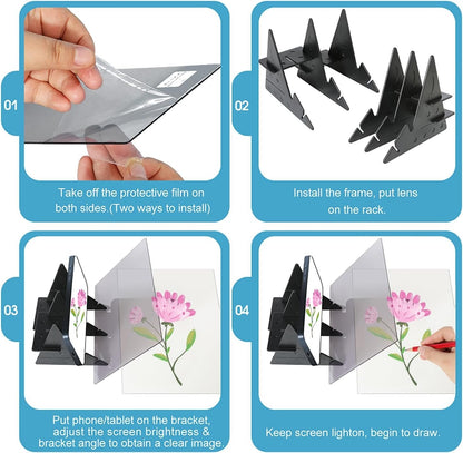 🔥Last Day 49% OFF🎨✏️Optical Image Copy Drawing Board | Compatible with Mobile phones & Tablets✅