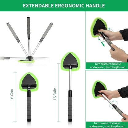 Last Day 49% OFF🔥Microfiber Windshield Cleaner with Extendable Handle