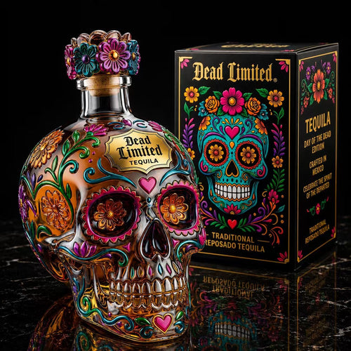 🔥🍷Limited edition Day of the Dead tequila bottle🎁