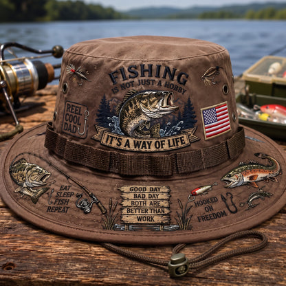 🇺🇸 Last Day Promo: 49% OFF 🎣 Fishing Is a Way of Life Boonie Hat