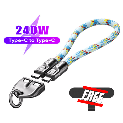 🔥Last Day  49% OFF🔥C to C 240W Charging Cable with Wearable Bracelet Design