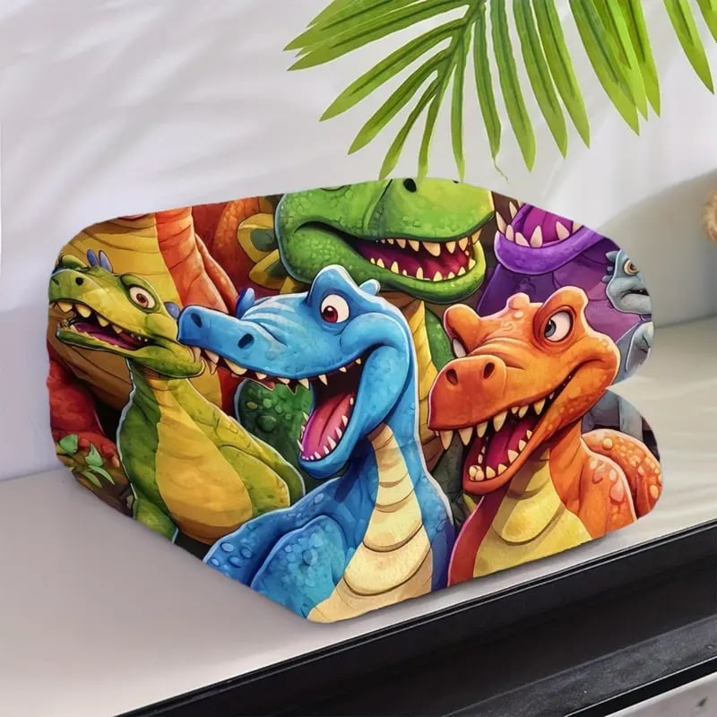 🔥LAST DAY PROMOTION SAVE 49%-Cute Dinosaurs HD Digital Print Flannel Blanket