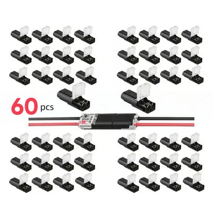 Last Day 49% OFF🔧Double-Wire Plug-in Connector Led Light Strip Connectors 2 Pin⚙️