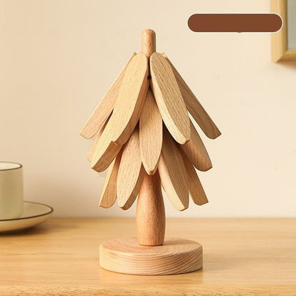 🎁Clearance sale bargains🎅Natural Tree Trivet Set - Table placemats and coasters also serve as everyday table decorations