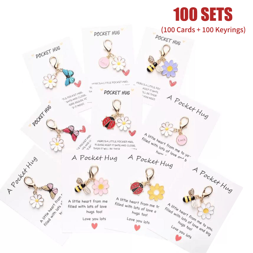 ✨Crafted by Hand-20 Sets Hug Favors(🦋Butterfly, Ladybird, Flower, Bee)