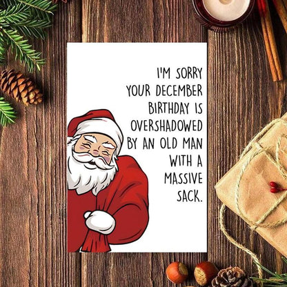 🔥Last Day 49% OFF🎅 Cartoon Santa Claus Birthday Card
