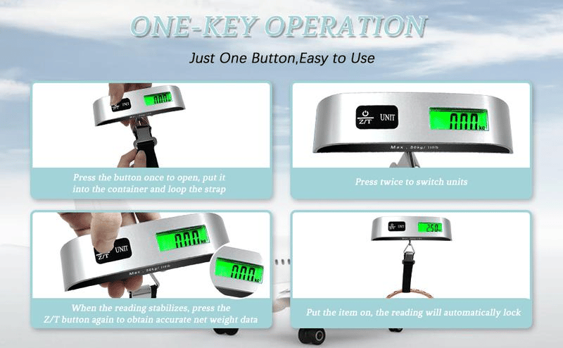 🎁Last Day -Portable Digital Luggage Scale Accurate Weighing