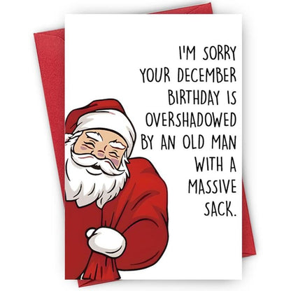 🔥Last Day 49% OFF🎅 Cartoon Santa Claus Birthday Card