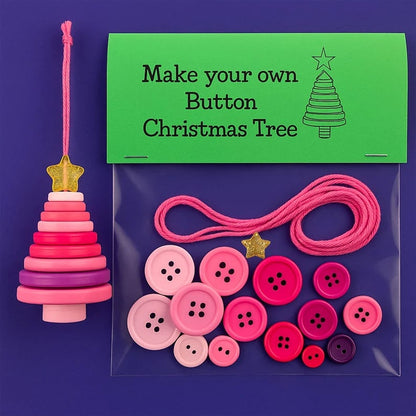☃️ DIY Button Snowman Ornament Kit– Handmade Charm for Your Gift