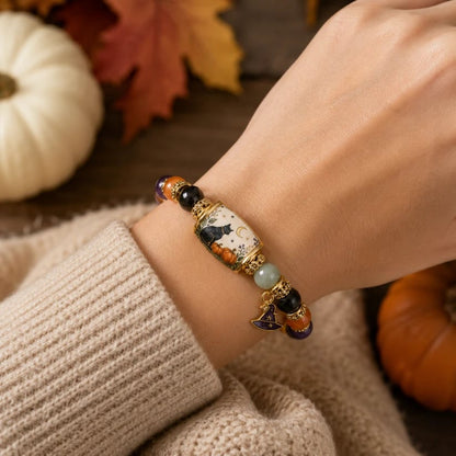 🎃🎃 Limited Edition Halloween Beaded Bracelet Set | Spooky Cute Gift Jewelry🎁