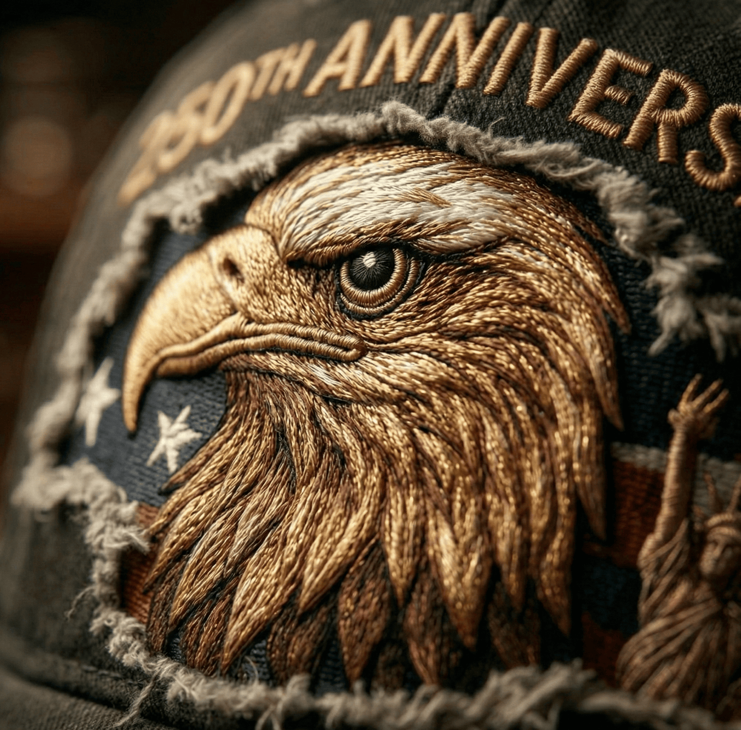 America 250 Cap 🇺🇸 – 💥Heavyweight Washed Canvas Patriotic Hat、Limited Collector's Edition