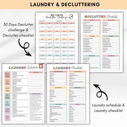 🎁Last Day 49% OFF📚ADHD Cleaning Planner Bundle