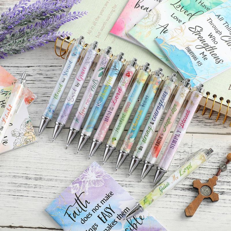LAST DAY SALE 49% OFF✝️Christian Gifts Set: Motivational Pens & Bible Verse Notebooks – Inspire Your Faith Journey🌸