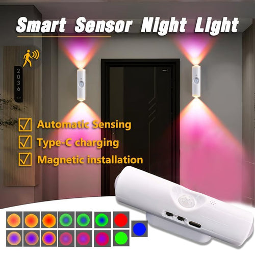 Last Day 49% OFF🔥Rechargeable Smart LED Motion Sensor Ambient Light