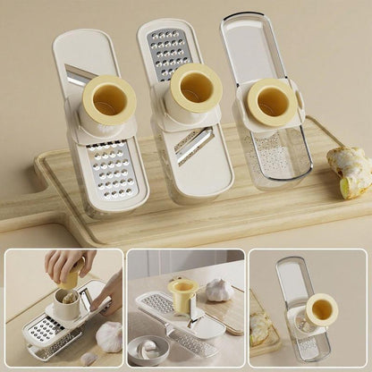 🔥Last Day 49% OFF - 👍Multifunctional Garlic Grinder & Mandoline Slicer