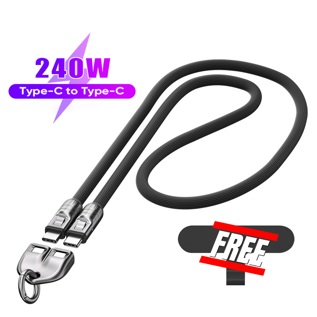 🔥Last Day  49% OFF🔥C to C 240W Charging Cable with Wearable Bracelet Design