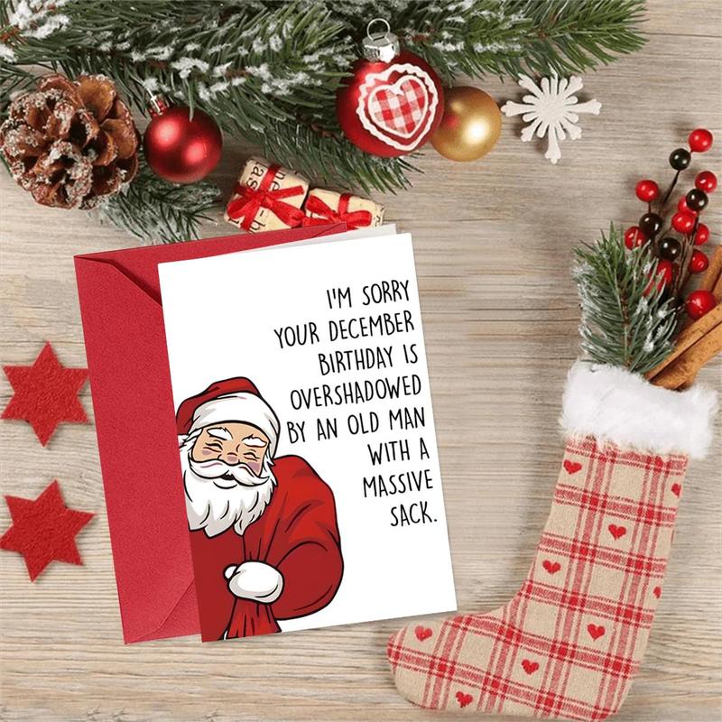 🔥Last Day 49% OFF🎅 Cartoon Santa Claus Birthday Card