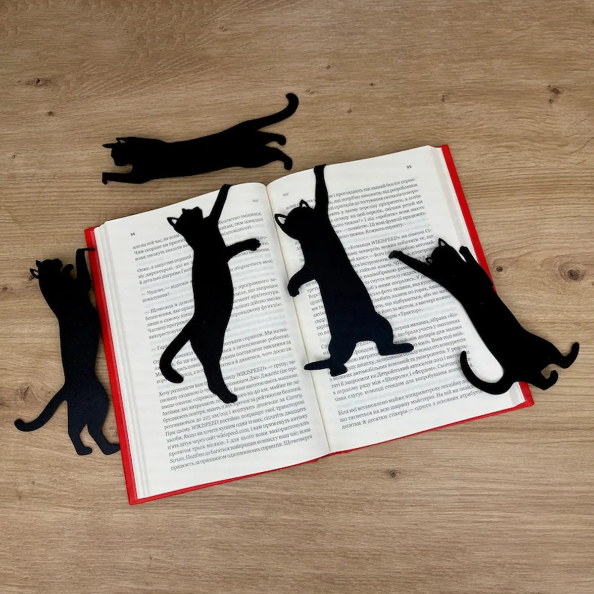 ⏰Christmas Sale 49% OFF🎄😹5Pcs Metal Cat bookmark